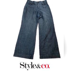 Style & Co. Wide leg Blue jeans